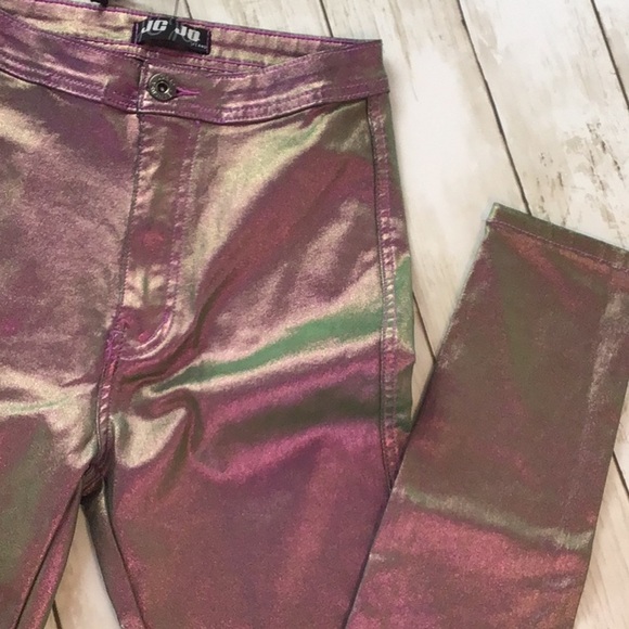 NWT JC & JQ Metallic Jeans size medium - Picture 5 of 8